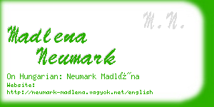 madlena neumark business card